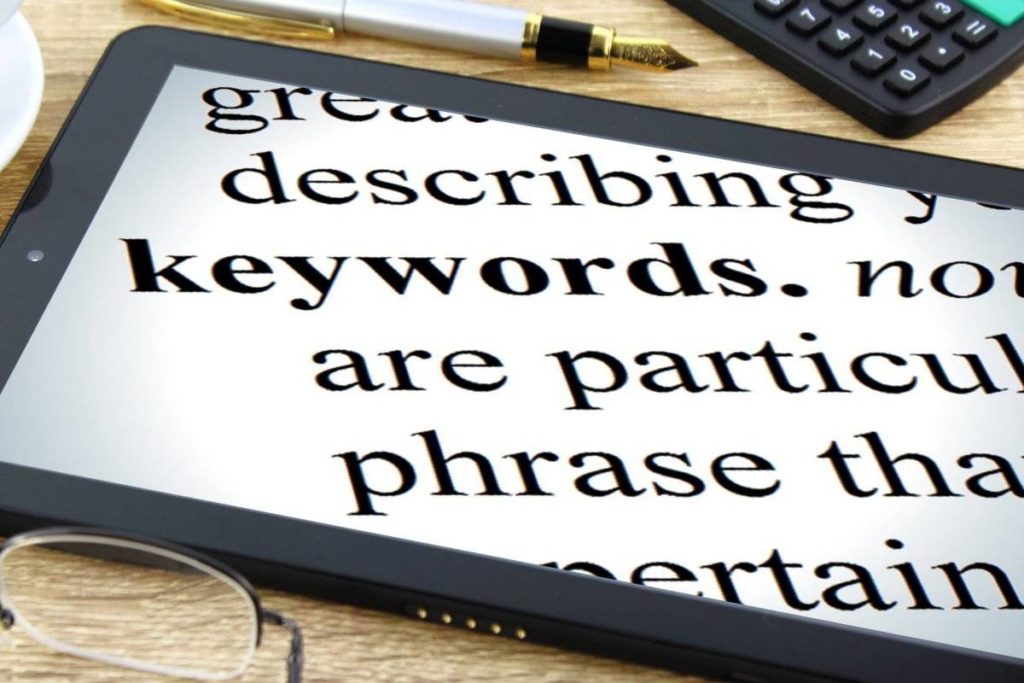 Word cloud featuring 'Matter Solutions' and SEO-related terms including outreach, strategy, and digital marketing